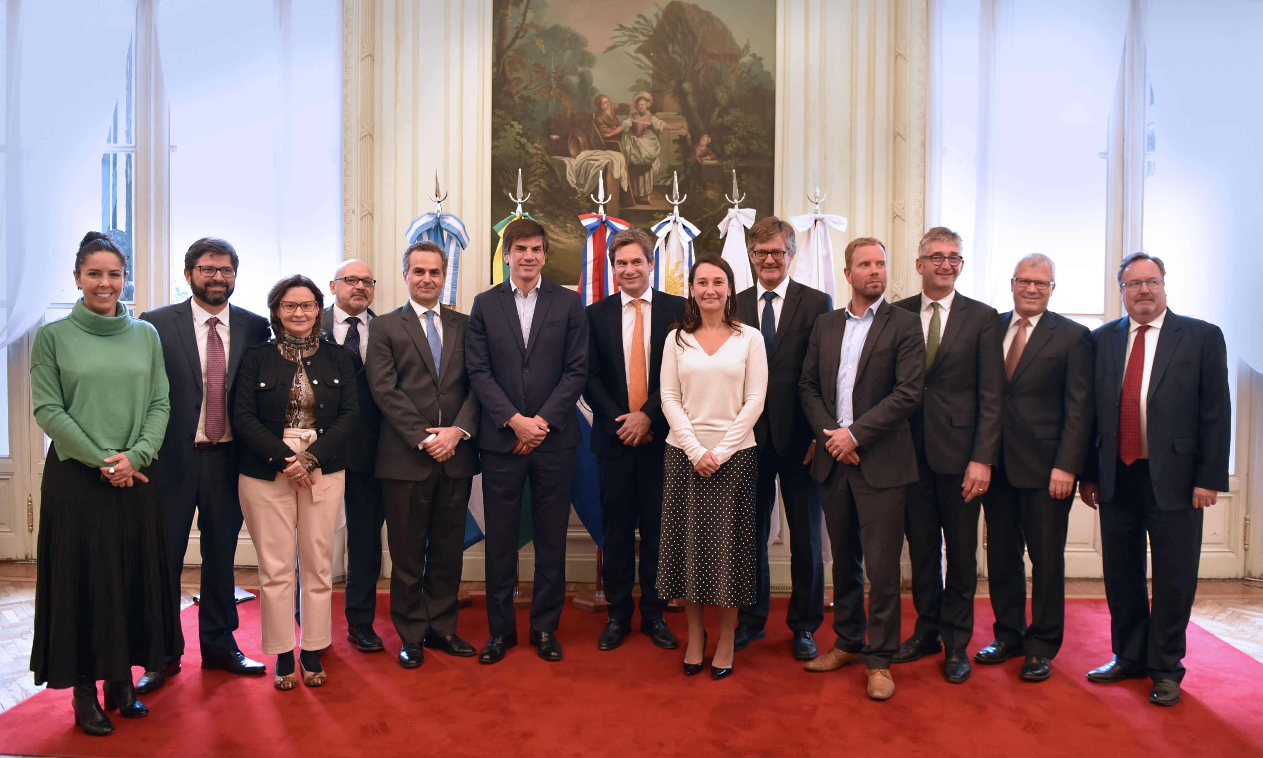 Die Delegationen von EFTA und Mercosur 2019 in Buenos Aires.