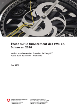 Etude sur le financement des PME en Suisse en 2016
