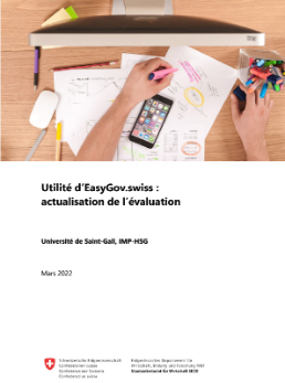 Utilité d’EasyGov.swiss : actualisation de l’évaluation 2021