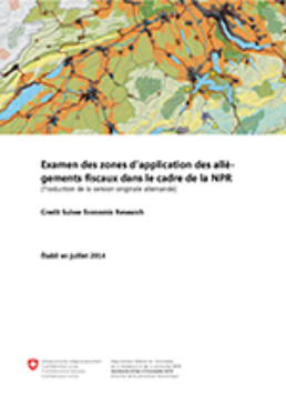 Valutazione prospettiva Esame delle zone di applicazione nel quadro della NPR (solo in tedesco e francese)